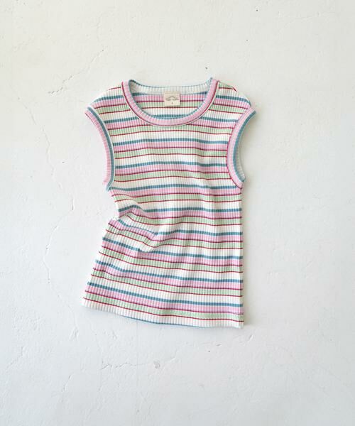 URBAN RESEARCH DOORS / アーバンリサーチ ドアーズ トップス | Pippi+Lotta　Multi stripe sleeveless(KIDS) | 詳細4