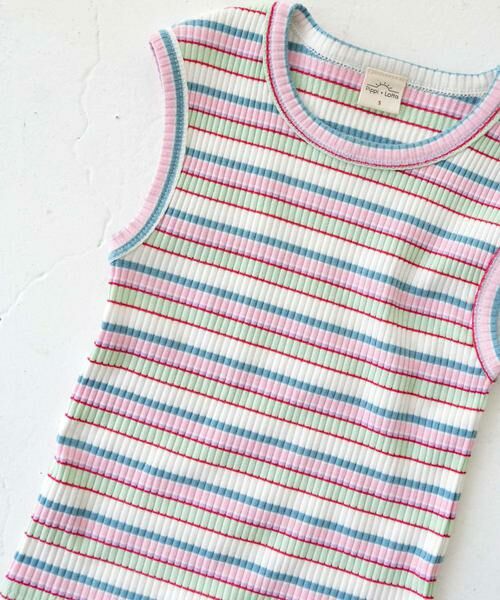 URBAN RESEARCH DOORS / アーバンリサーチ ドアーズ トップス | Pippi+Lotta　Multi stripe sleeveless(KIDS) | 詳細5