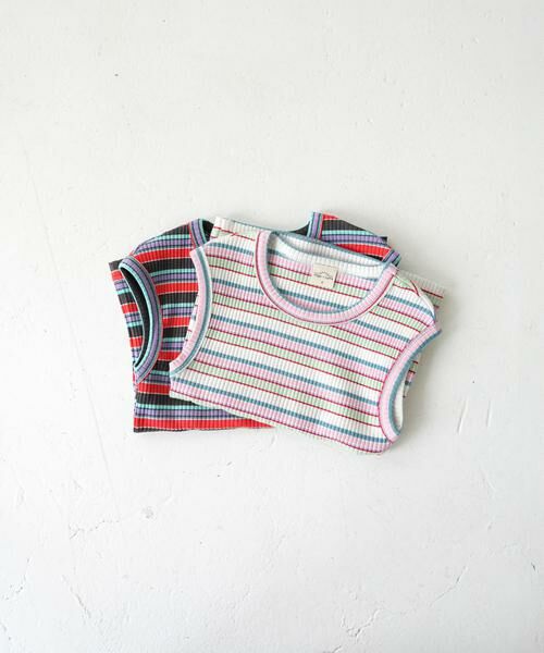 URBAN RESEARCH DOORS / アーバンリサーチ ドアーズ トップス | Pippi+Lotta　Multi stripe sleeveless(KIDS) | 詳細6