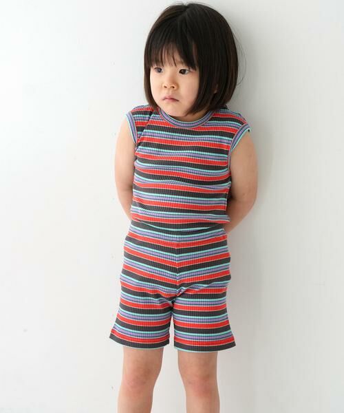 URBAN RESEARCH DOORS / アーバンリサーチ ドアーズ トップス | Pippi+Lotta　Multi stripe sleeveless(KIDS) | 詳細22