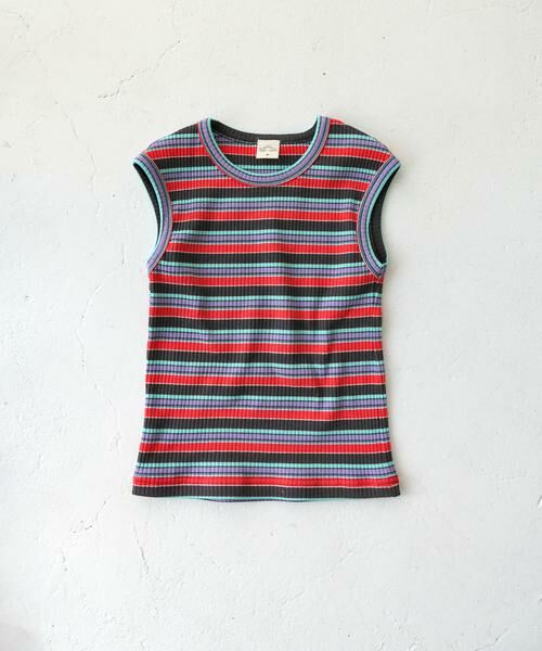 URBAN RESEARCH DOORS / アーバンリサーチ ドアーズ トップス | Pippi+Lotta　Multi stripe sleeveless(KIDS) | 詳細25