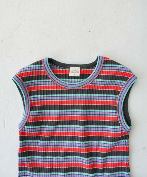 URBAN RESEARCH DOORS / アーバンリサーチ ドアーズ トップス | Pippi+Lotta　Multi stripe sleeveless(KIDS) | 詳細27