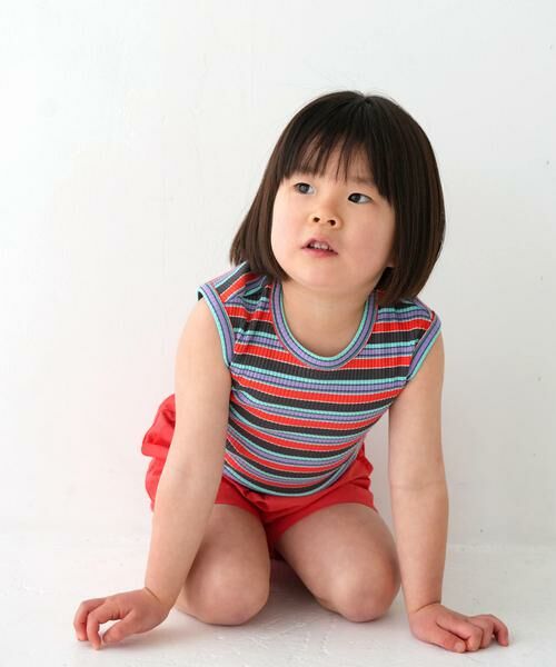 URBAN RESEARCH DOORS / アーバンリサーチ ドアーズ トップス | Pippi+Lotta　Multi stripe sleeveless(KIDS) | 詳細11