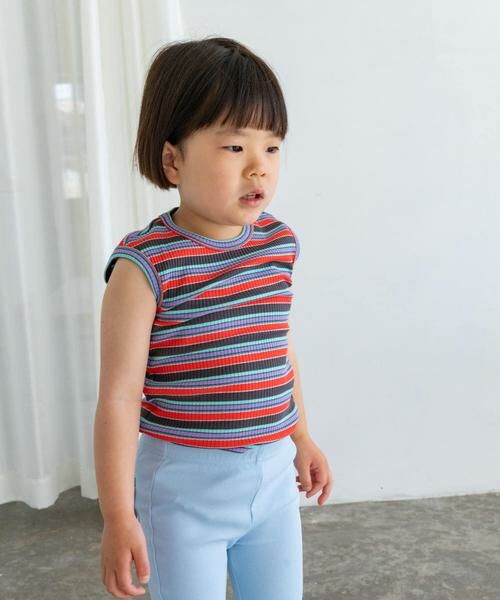 URBAN RESEARCH DOORS / アーバンリサーチ ドアーズ トップス | Pippi+Lotta　Multi stripe sleeveless(KIDS) | 詳細16