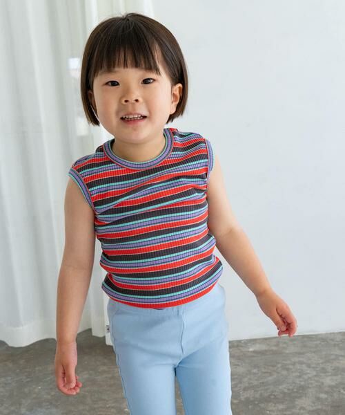 URBAN RESEARCH DOORS / アーバンリサーチ ドアーズ トップス | Pippi+Lotta　Multi stripe sleeveless(KIDS) | 詳細17