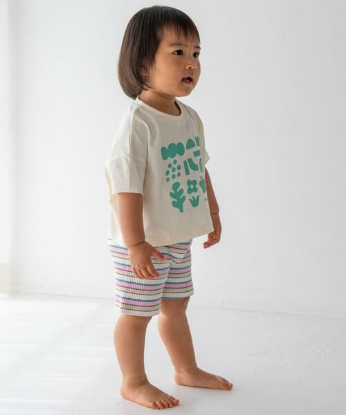 URBAN RESEARCH DOORS / アーバンリサーチ ドアーズ パンツ | Pippi+Lotta　Multi stripe shorts(KIDS) | 詳細1
