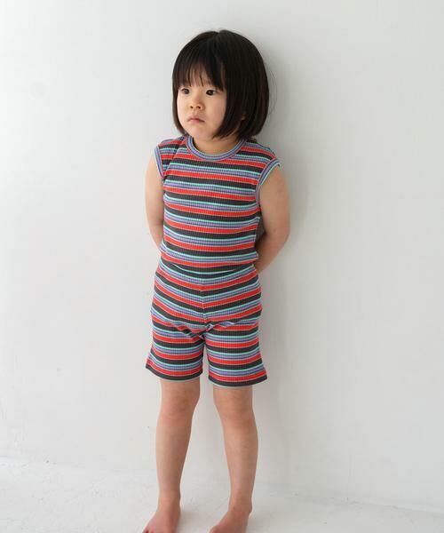 URBAN RESEARCH DOORS / アーバンリサーチ ドアーズ パンツ | Pippi+Lotta　Multi stripe shorts(KIDS) | 詳細18