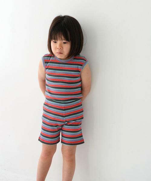 URBAN RESEARCH DOORS / アーバンリサーチ ドアーズ パンツ | Pippi+Lotta　Multi stripe shorts(KIDS) | 詳細19
