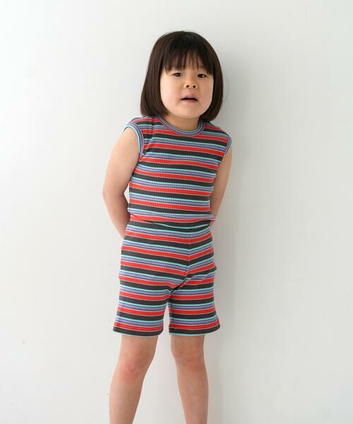 URBAN RESEARCH DOORS / アーバンリサーチ ドアーズ パンツ | Pippi+Lotta　Multi stripe shorts(KIDS) | 詳細20