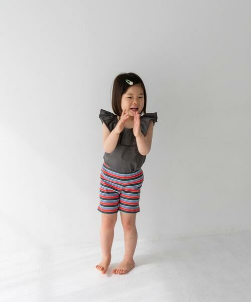 URBAN RESEARCH DOORS / アーバンリサーチ ドアーズ パンツ | Pippi+Lotta　Multi stripe shorts(KIDS) | 詳細21