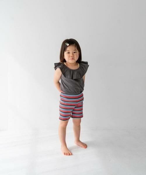 URBAN RESEARCH DOORS / アーバンリサーチ ドアーズ パンツ | Pippi+Lotta　Multi stripe shorts(KIDS) | 詳細23
