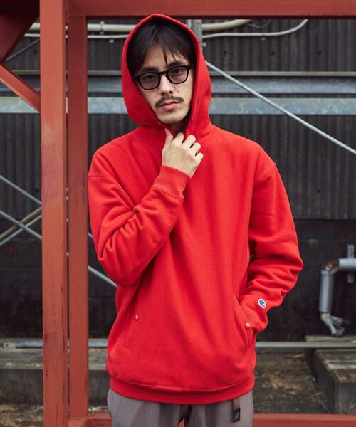 URBAN RESEARCH DOORS / アーバンリサーチ ドアーズ パーカー | 『別注』Champion×DOORS　RW HALF SNAP PARKA | 詳細1