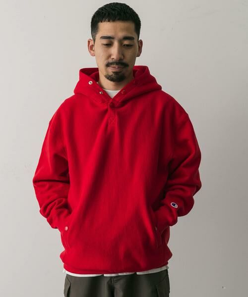 URBAN RESEARCH DOORS / アーバンリサーチ ドアーズ パーカー | 『別注』Champion×DOORS　RW HALF SNAP PARKA | 詳細10