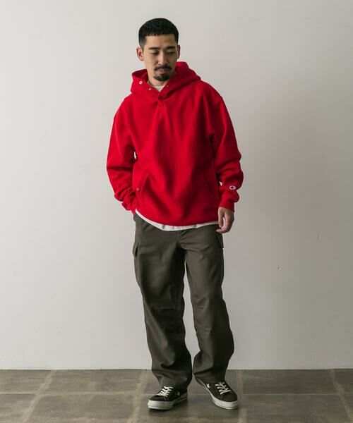 URBAN RESEARCH DOORS / アーバンリサーチ ドアーズ パーカー | 『別注』Champion×DOORS　RW HALF SNAP PARKA | 詳細13