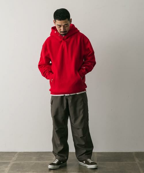 URBAN RESEARCH DOORS / アーバンリサーチ ドアーズ パーカー | 『別注』Champion×DOORS　RW HALF SNAP PARKA | 詳細14