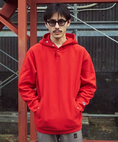 URBAN RESEARCH DOORS / アーバンリサーチ ドアーズ パーカー | 『別注』Champion×DOORS　RW HALF SNAP PARKA | 詳細3