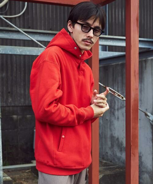 URBAN RESEARCH DOORS / アーバンリサーチ ドアーズ パーカー | 『別注』Champion×DOORS　RW HALF SNAP PARKA | 詳細4