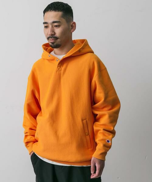 URBAN RESEARCH DOORS / アーバンリサーチ ドアーズ パーカー | 『別注』Champion×DOORS　RW HALF SNAP PARKA | 詳細17