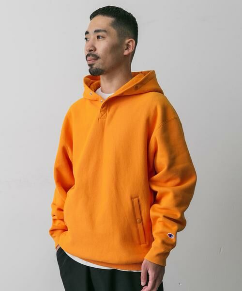 URBAN RESEARCH DOORS / アーバンリサーチ ドアーズ パーカー | 『別注』Champion×DOORS　RW HALF SNAP PARKA | 詳細18