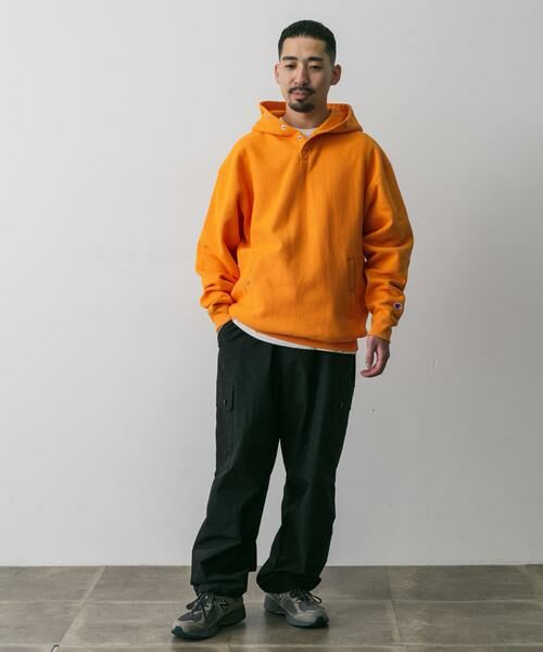 URBAN RESEARCH DOORS / アーバンリサーチ ドアーズ パーカー | 『別注』Champion×DOORS　RW HALF SNAP PARKA | 詳細20