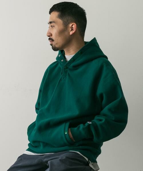 URBAN RESEARCH DOORS / アーバンリサーチ ドアーズ パーカー | 『別注』Champion×DOORS　RW HALF SNAP PARKA | 詳細28