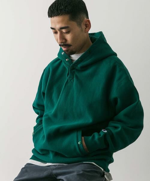 URBAN RESEARCH DOORS / アーバンリサーチ ドアーズ パーカー | 『別注』Champion×DOORS　RW HALF SNAP PARKA | 詳細29