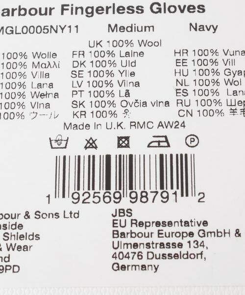 URBAN RESEARCH DOORS / アーバンリサーチ ドアーズ 手袋 | Barbour　FINGERLESS GLOVES | 詳細9