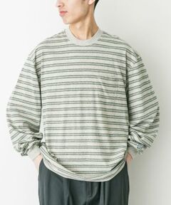 URBAN RESEARCH DOORS / アーバンリサーチ ドアーズ Tシャツ | ENDS and MEANS　Pocket Long-Sleeve Tee(Striped)