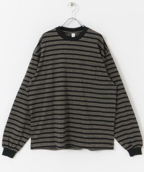 URBAN RESEARCH DOORS / アーバンリサーチ ドアーズ Tシャツ | ENDS and MEANS　Pocket Long-Sleeve Tee(Striped) | 詳細3