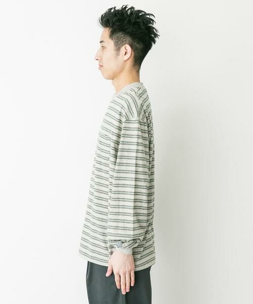URBAN RESEARCH DOORS / アーバンリサーチ ドアーズ Tシャツ | ENDS and MEANS　Pocket Long-Sleeve Tee(Striped) | 詳細6