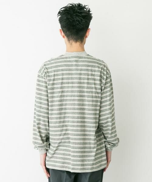 URBAN RESEARCH DOORS / アーバンリサーチ ドアーズ Tシャツ | ENDS and MEANS　Pocket Long-Sleeve Tee(Striped) | 詳細7