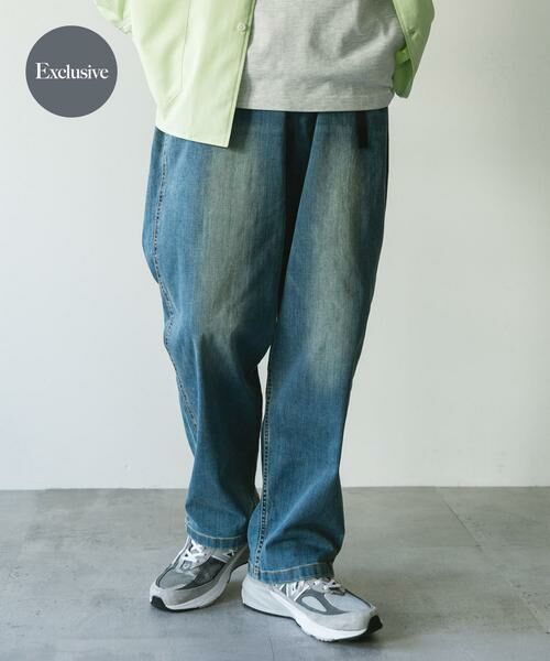 URBAN RESEARCH DOORS/アーバンリサーチ ドアーズ 『別注』Gramicci Mountain Wide Pants ライトインディゴブル S URBAN RESEARCH DOORS/アーバンリサーチ ドアーズ 『別注』Gramicci Mountain Wide Pants ライトインディゴブル S