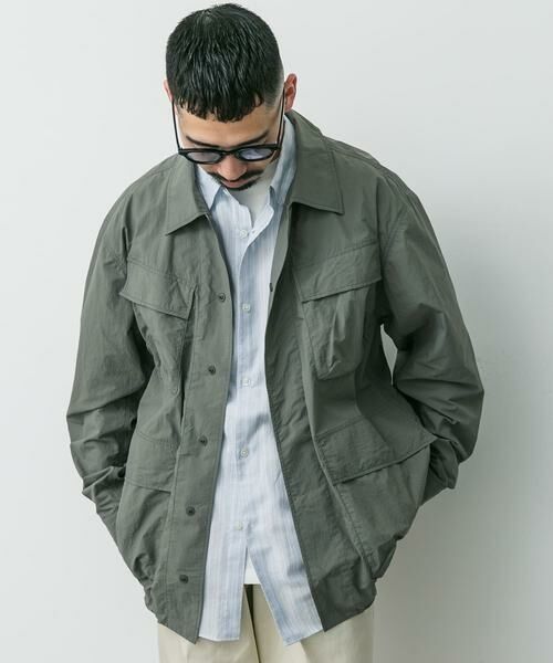 URBAN RESEARCH DOORS / アーバンリサーチ ドアーズ ブルゾン | 『別注』Snow Peak Apparel×DOORS Nylon Tussah Blouson | 詳細3