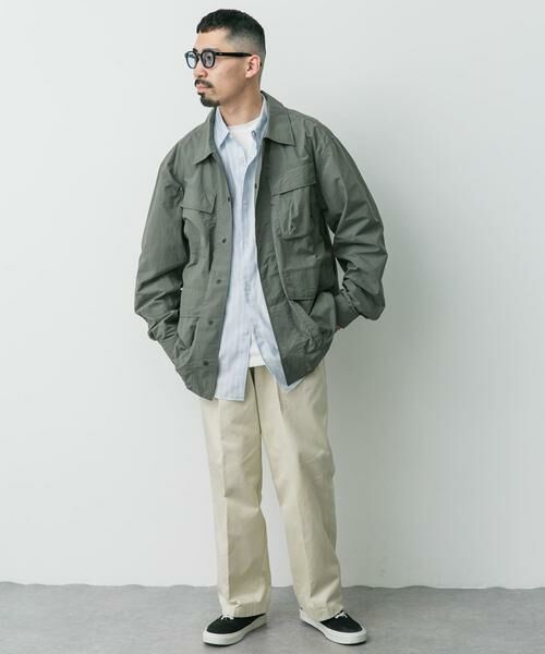 URBAN RESEARCH DOORS / アーバンリサーチ ドアーズ ブルゾン | 『別注』Snow Peak Apparel×DOORS Nylon Tussah Blouson | 詳細7