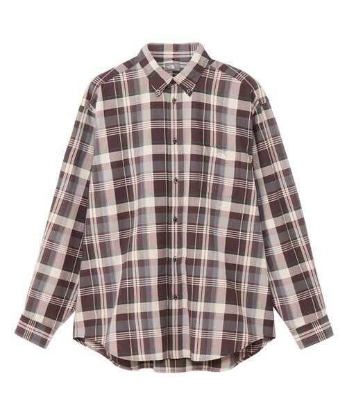 URBAN RESEARCH DOORS/アーバンリサーチ ドアーズ THE NORTH FACE Long-Sleeve Madras Shirts ブラウン系その他 L URBAN RESEARCH DOORS/アーバンリサーチ ドアーズ THE NORTH FACE Long-Sleeve Madras Shirts ブラウン系その他 L