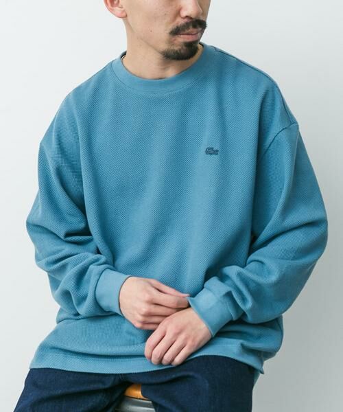 URBAN RESEARCH DOORS / アーバンリサーチ ドアーズ Tシャツ | 『別注』LACOSTE×DOORS thick pique crew long-sleeve | 詳細1