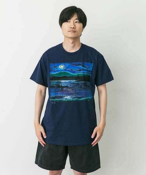 URBAN RESEARCH DOORS / アーバンリサーチ ドアーズ Tシャツ | LIBERTY GRAPHICS　Night Canoe | 詳細1