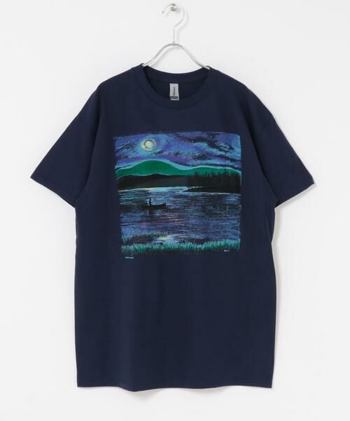 URBAN RESEARCH DOORS / アーバンリサーチ ドアーズ Tシャツ | LIBERTY GRAPHICS　Night Canoe | 詳細4