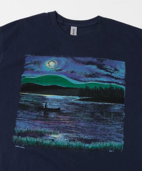 URBAN RESEARCH DOORS / アーバンリサーチ ドアーズ Tシャツ | LIBERTY GRAPHICS　Night Canoe | 詳細5