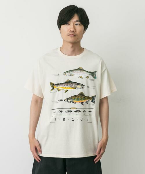 URBAN RESEARCH DOORS / アーバンリサーチ ドアーズ Tシャツ | LIBERTY GRAPHICS　Trout & Flies | 詳細1