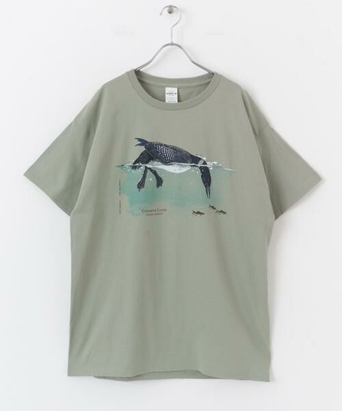URBAN RESEARCH DOORS / アーバンリサーチ ドアーズ Tシャツ | LIBERTY GRAPHICS　Feeding Loon | 詳細4