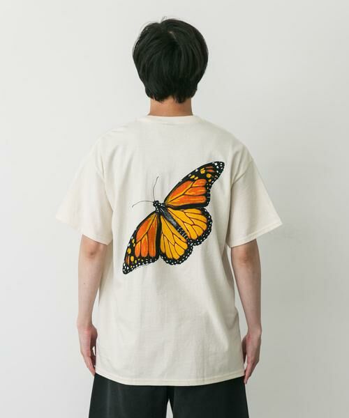 URBAN RESEARCH DOORS / アーバンリサーチ ドアーズ Tシャツ | LIBERTY GRAPHICS　Monarch Metamorphosis | 詳細4