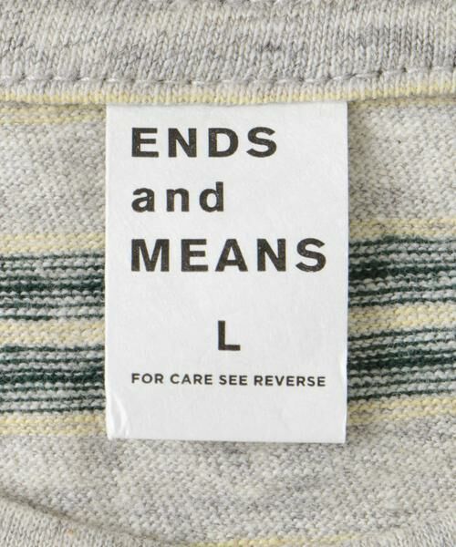 URBAN RESEARCH DOORS / アーバンリサーチ ドアーズ Tシャツ | ENDS and MEANS　Pocket T-shirts(Striped) | 詳細12
