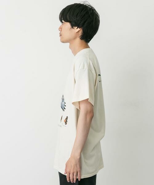 URBAN RESEARCH DOORS / アーバンリサーチ ドアーズ Tシャツ | LIBERTY GRAPHICS　Sibleys Red-tailed Hawk | 詳細3