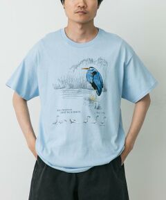 URBAN RESEARCH DOORS / アーバンリサーチ ドアーズ Tシャツ | LIBERTY GRAPHICS　Sibleys Great Blue Heron