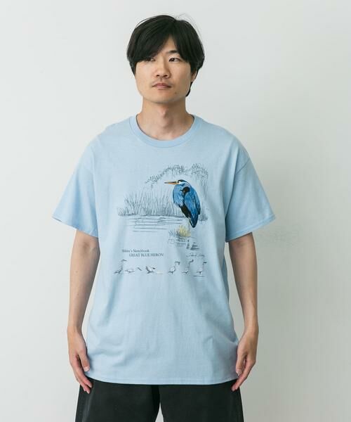 URBAN RESEARCH DOORS / アーバンリサーチ ドアーズ Tシャツ | LIBERTY GRAPHICS　Sibleys Great Blue Heron | 詳細1