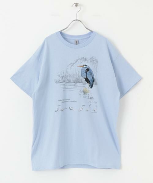 URBAN RESEARCH DOORS / アーバンリサーチ ドアーズ Tシャツ | LIBERTY GRAPHICS　Sibleys Great Blue Heron | 詳細4