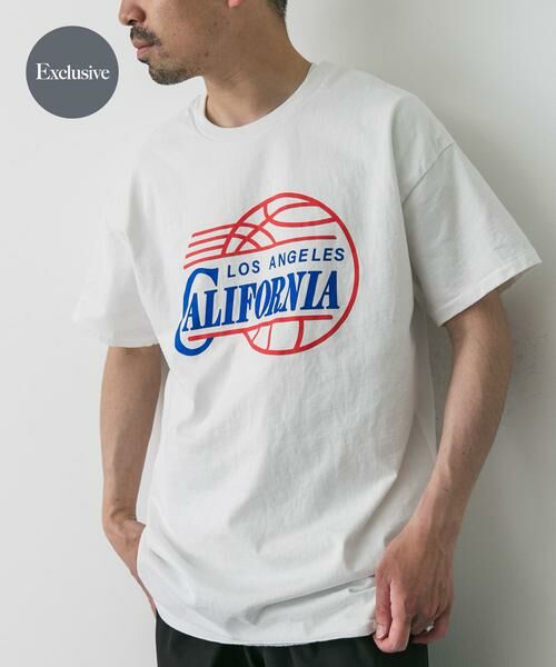 URBAN RESEARCH DOORS / アーバンリサーチ ドアーズ Tシャツ | 『別注』SLOPPY SUPPLY×DOORS CALIFORNIA T-SHIRTS(ホワイト)
