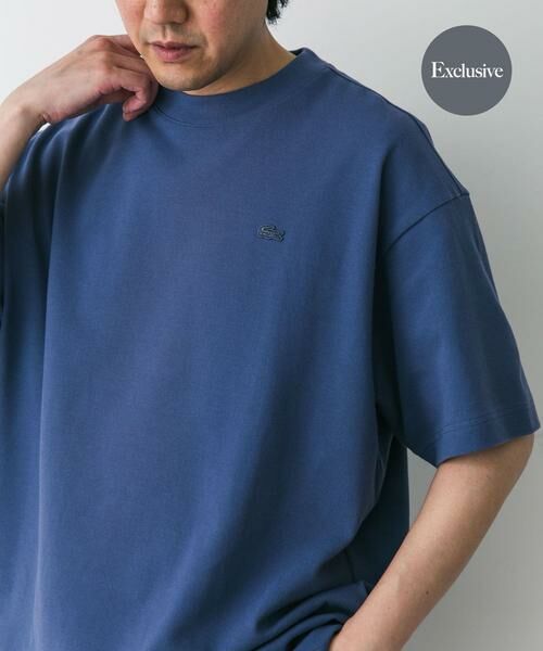 URBAN RESEARCH DOORS / アーバンリサーチ ドアーズ Tシャツ | 『別注』LACOSTE×DOORS moss stitch ShortSleeve T-shirts(パープル)