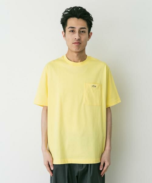 URBAN RESEARCH DOORS / アーバンリサーチ ドアーズ Tシャツ | LACOSTE　アウトラインクロックポケットTシャツ | 詳細1